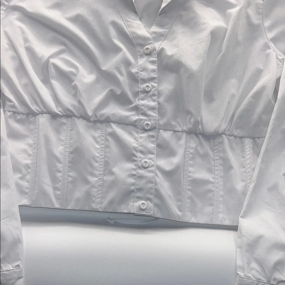 J for Justify Crisp White Button-Down Shirt - Picture 3 of 13